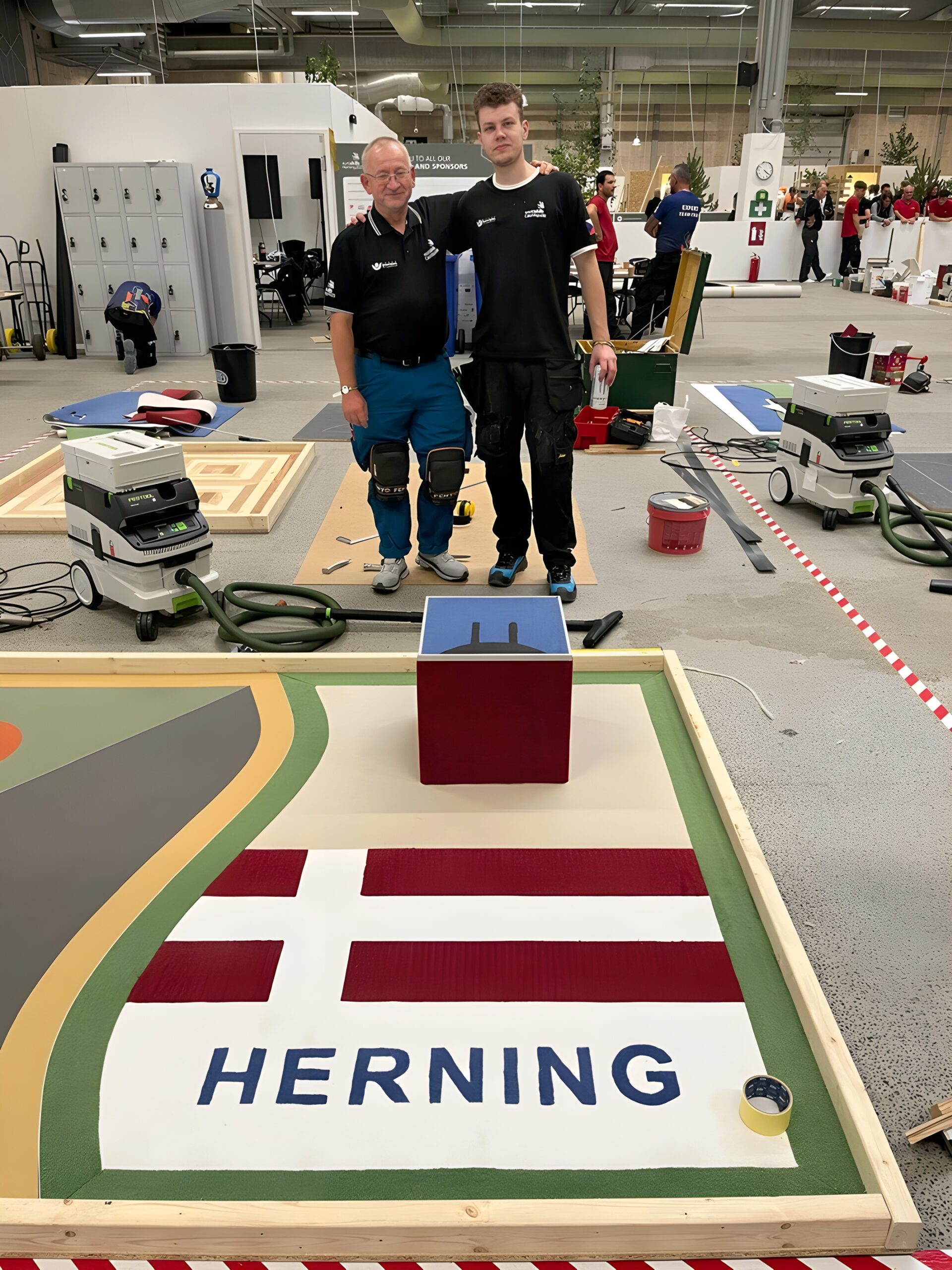 Pokládka kobercového vzoru